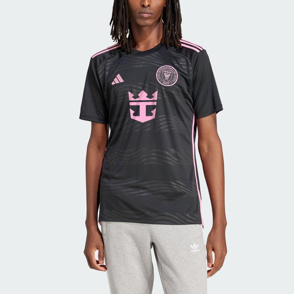 Adidas Inter Miami CF 23/24 выездная майка черная/розовая мужская уличная IS4877