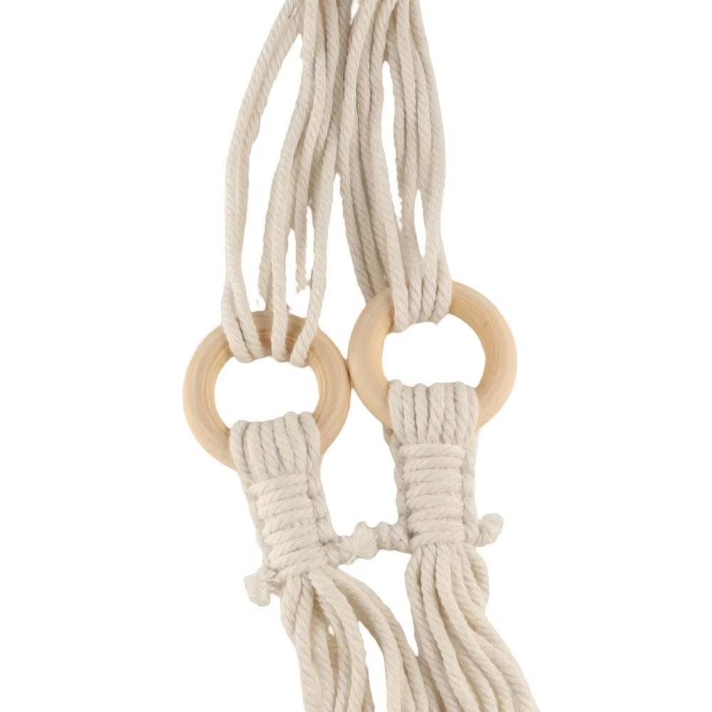 Cotton Rope Hanging Bottle Net Bag Hand-woven Knitting Cup Mesh Bag Wine Bottle Carrier Cup