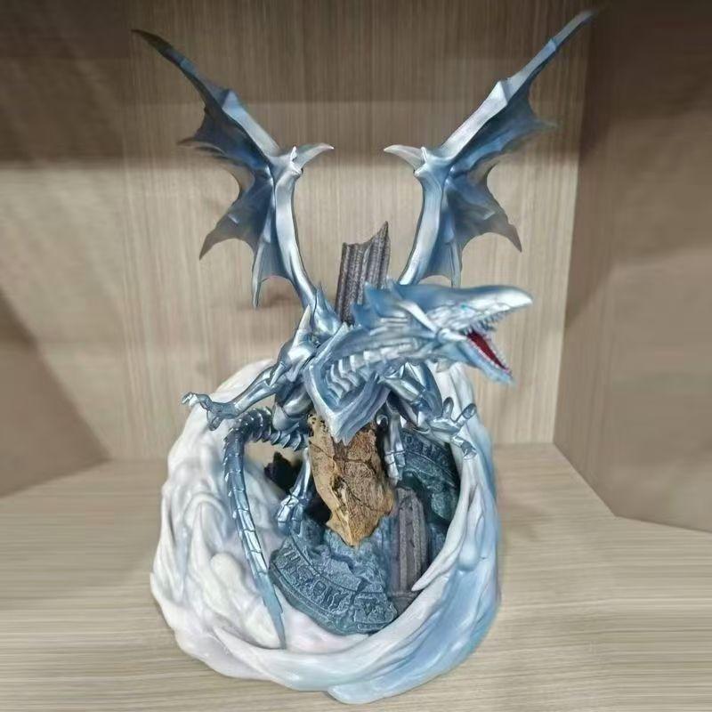 Blue-Eyes White Dragon 28cm/11.02nch Yu-Gi-Oh! MX can be collected Ultimate Dragon PVC Wild Battle GK Ornament Model Toys Gifts