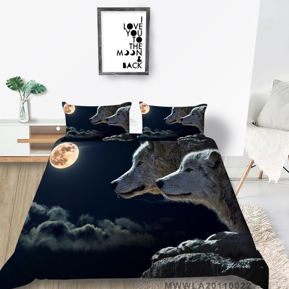 Покрывала для дома, новый модный пододеяльник из микрофибры, крутой волк, подарок для детей, детский пододеяльник