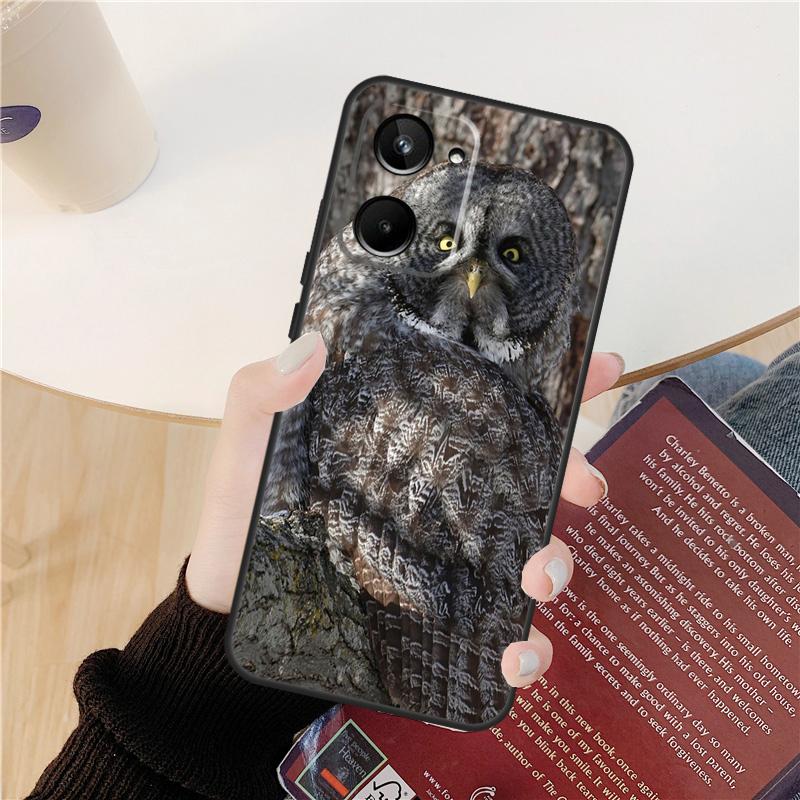 Camouflage Owl Case For Realme GT 7 Pro GT 6T 6 5 C55 C53 C51 C21Y C25S C61 C67 C75 10 11 12 13 14 Pro Plus