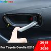 Накладка на чашу ручки внутренней двери автомобиля для Toyota Corolla E210 - 2024 2025 2026 Гибрид Черный Аксессуары для интерьера