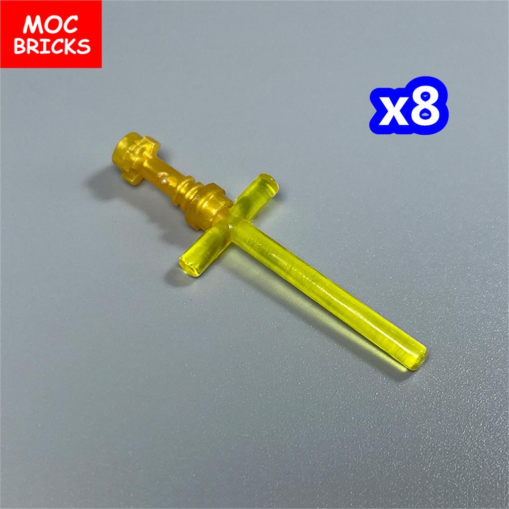 Нетоксичные кубики Moc Рукоять меча Стержень 4L 2L Скрещенное лезвие светового меча 21699 64567 4 см Фигурка Оружие Образовательные блоки Сборные детские игрушки
