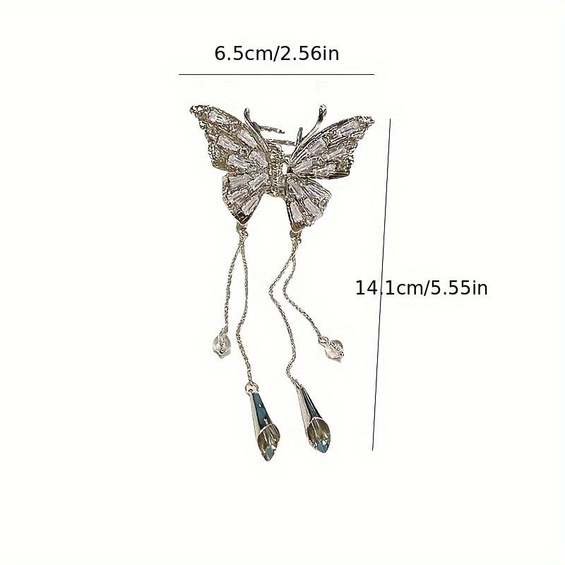 Butterfly Tassel Hair Grab Clip Women'S Half Tie Hair Plate Hair Clip Small Shark Clip Hair Accessories