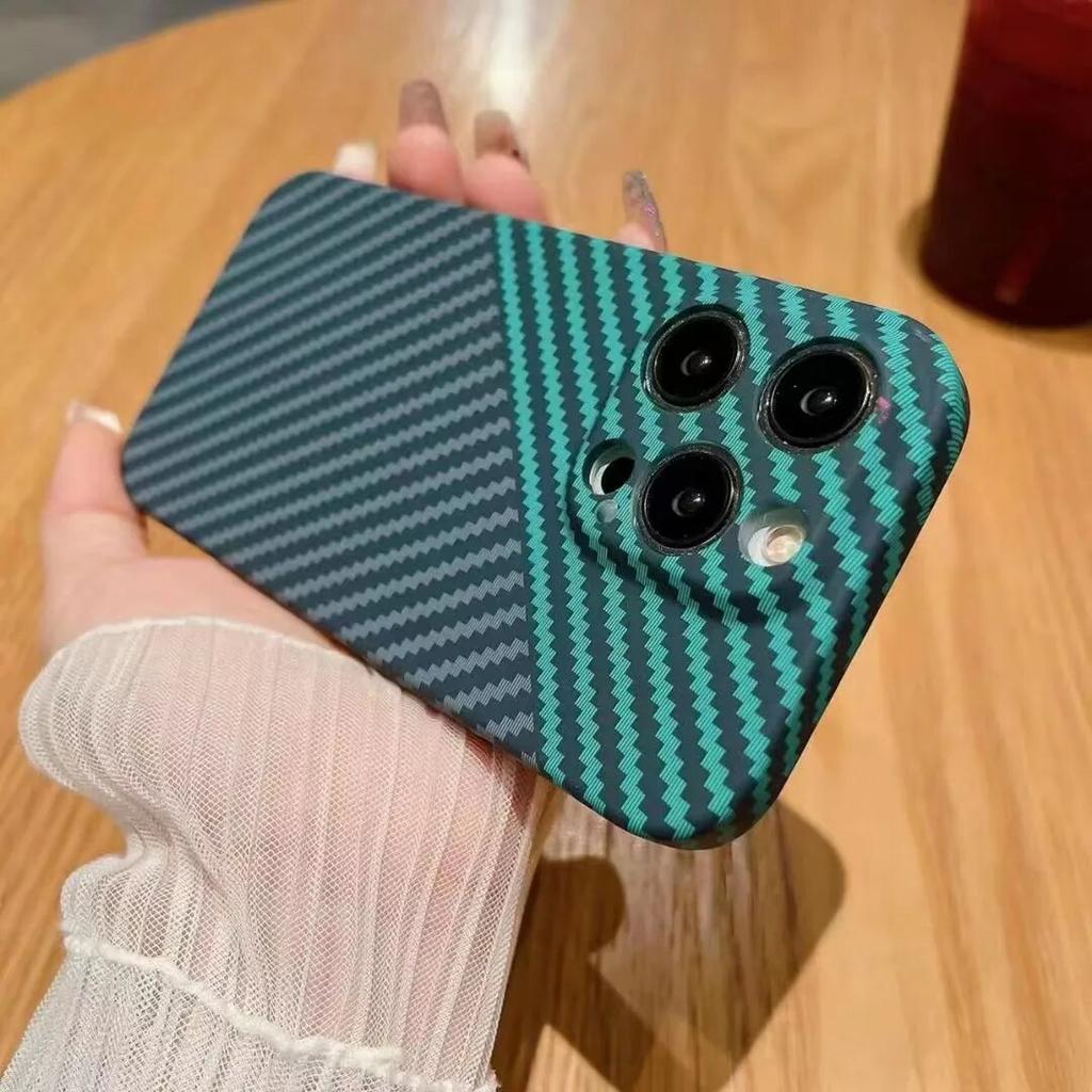 Модный матовый чехол с рисунком из углеродного волокна для IPhone 15 Pro Max 14 13 11 12, ультратонкий защитный чехол для телефона с полным покрытием