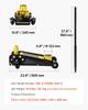 Low Profile Floor Jack 3 Ton Heavy Steel Single Piston Hydraulic Pump
