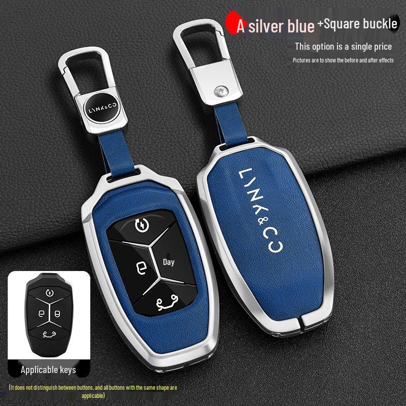 Lynk&Co Car Key Case: Metal Shell for Models 01, 02, 03 - Unisex Key Holder