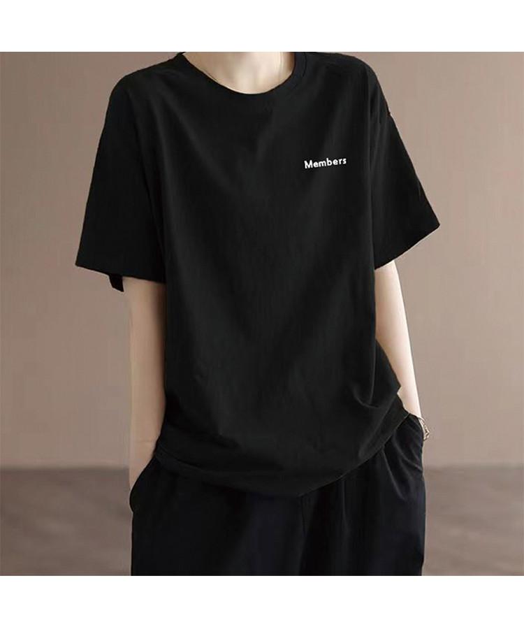 2025 Summer Letter Print Casual T-Shirt