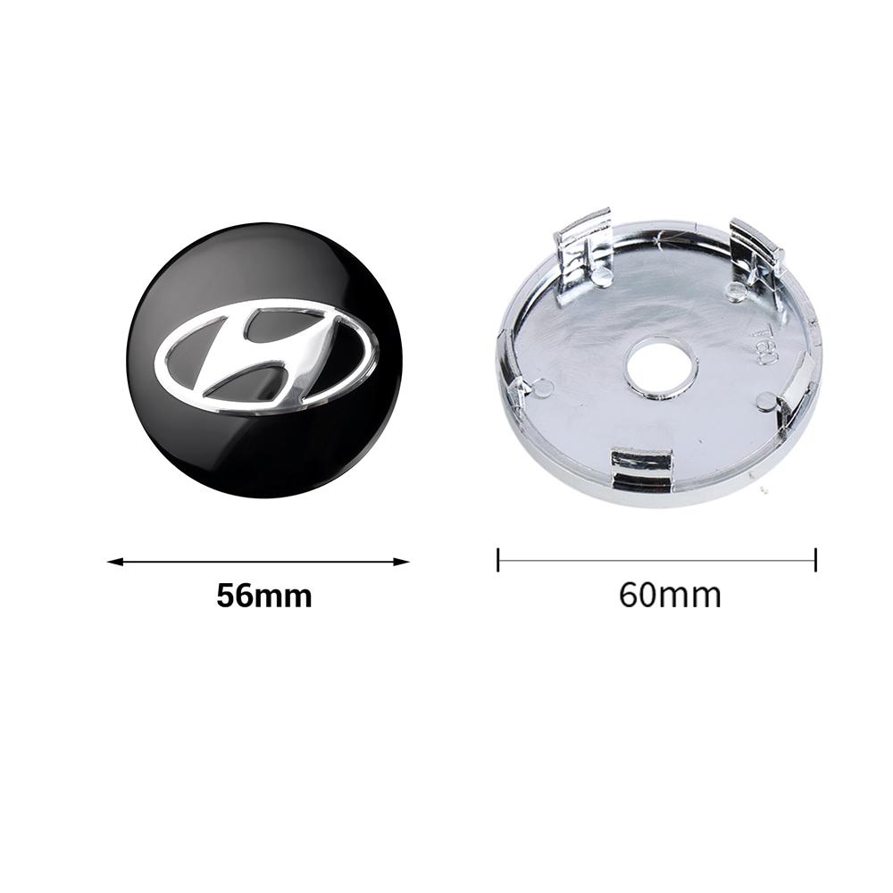Car Wheel Center Cap Hub Covers Badge Sticker Auto  Accessories For Hyundai Accent Elantra Wagon Tucson  i20 i30 i40 ix20 ix35 R5