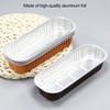 1 Set Rectangle Cake Pan Food Grade Heat-Resistant Disposable Vibrant Color