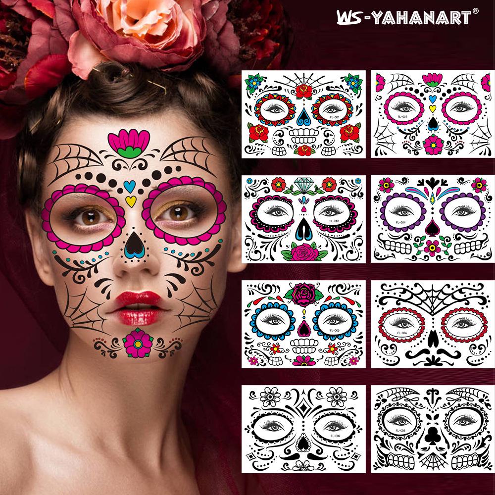 Waterproof Halloween Horror Scar & Face Tattoo Stickers