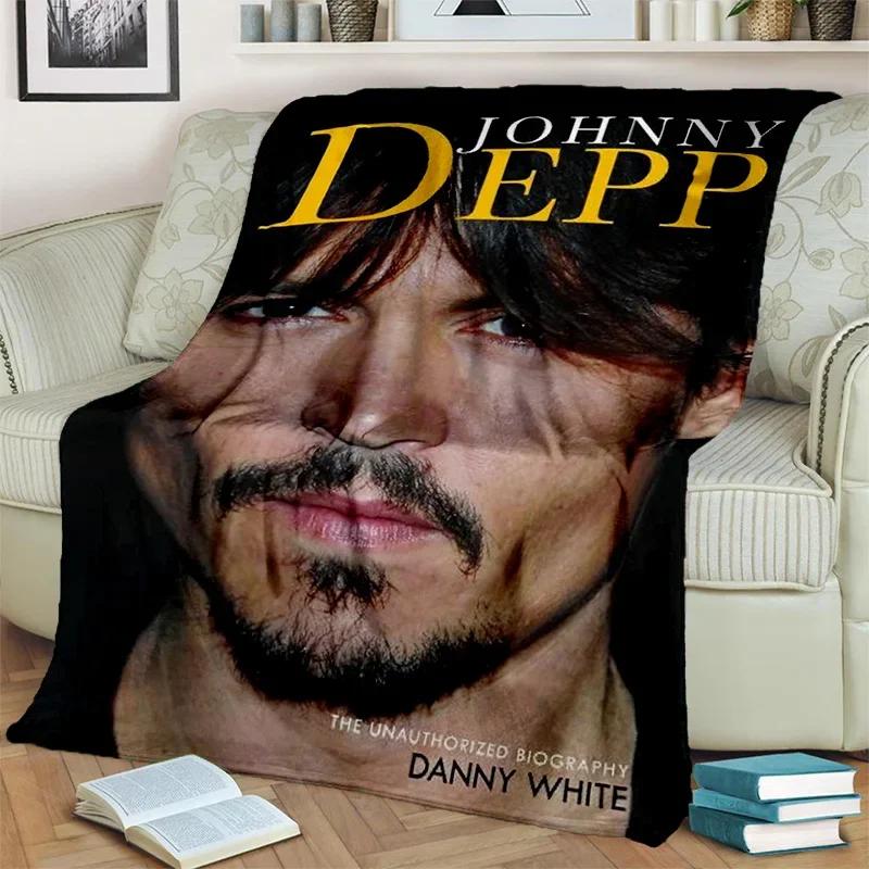 Плед серии 3D-печати с Джонни Деппом, Мягкий плед для дома, спальни, кровати, дивана, пикника, путешествий, офиса, покрывало для отдыха, плед для детей