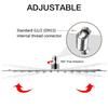 POIQIHY Ultrathin Golden Shower Head 16" Stainless Steel Rainfall Shower Faucet Head Bathroom Black Large Flow Showerhead Faucet