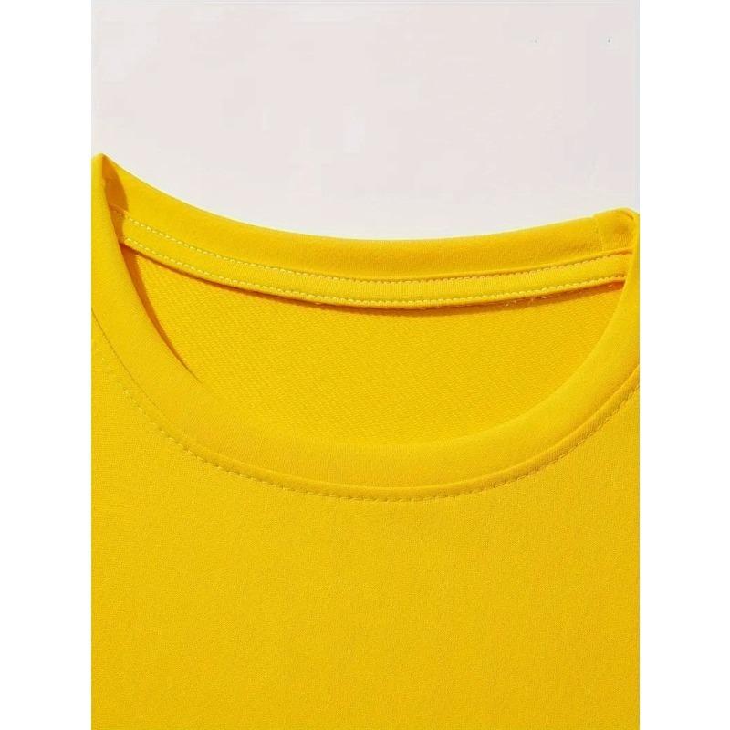 Европейские размеры Детская футболка с графическим принтом "CAPYBARA BRUH" - Футболка с дизайном капибары, Мягкая дышащая ткань для повседневной носки