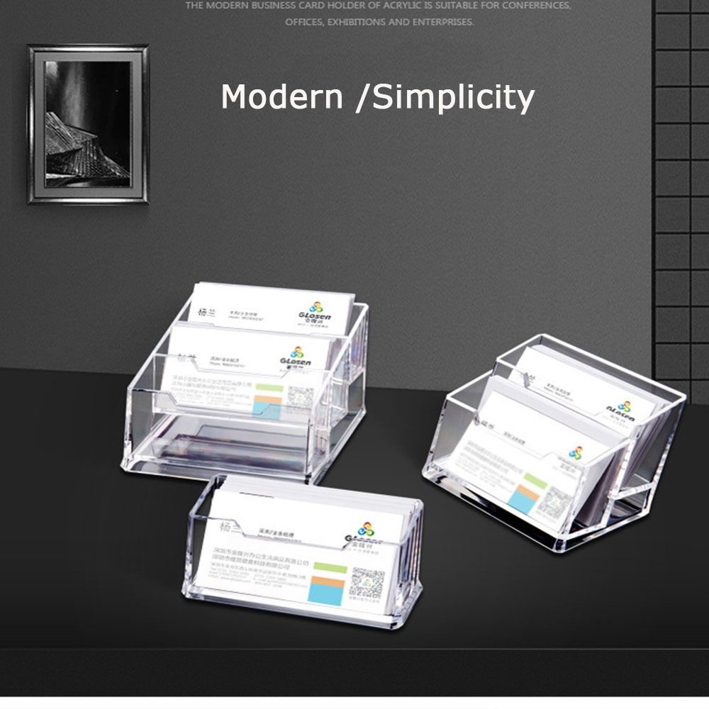 Home Office Supplies Business Card Container Cards Display Stand Card Display Shelf Name Card Rack