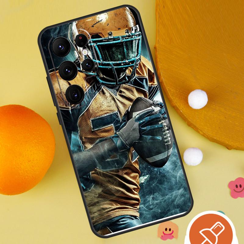 Чехол для телефона с американским футболом для Samsung Galaxy S25 Ultra S24 S23 S22 Ultra S9 S10 S20 Plus S21 FE Funda Cover