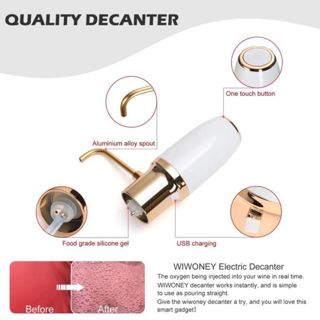 Умный автоматический графин для вина и электрический диспенсер для вина, быстрый аэратор для вина, автоматический инструмент для окислителя вина