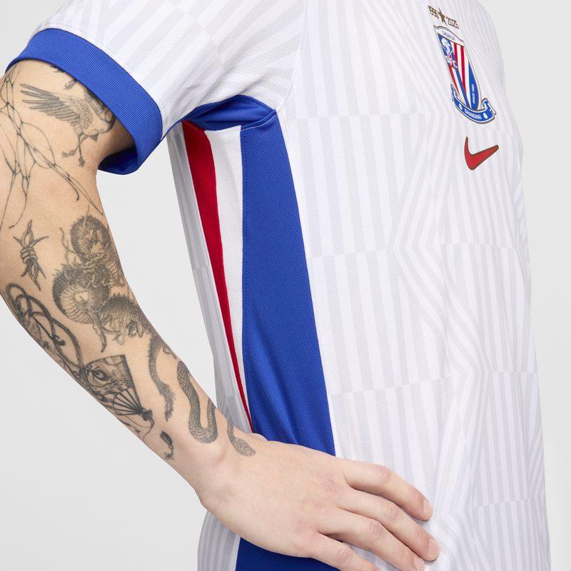 Nike Мужская футбольная майка Dri Fit Белый/Кампусный синий/Университетский красный HM6161-100