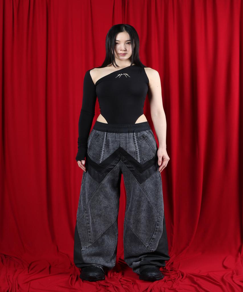 Sumilo Wide Denim Upcycled Pants Unisex