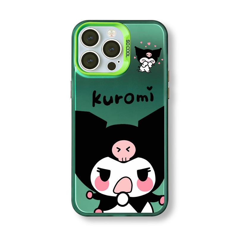 Серебряный чехол для телефона Kuromi для Apple iPhone 12 Pro Max, 13, 14, 15, 16, 17