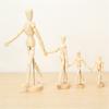 Wooden Jointed Doll Man Artist Figures Model Cartoon Blockhead Jointed Model Puppet