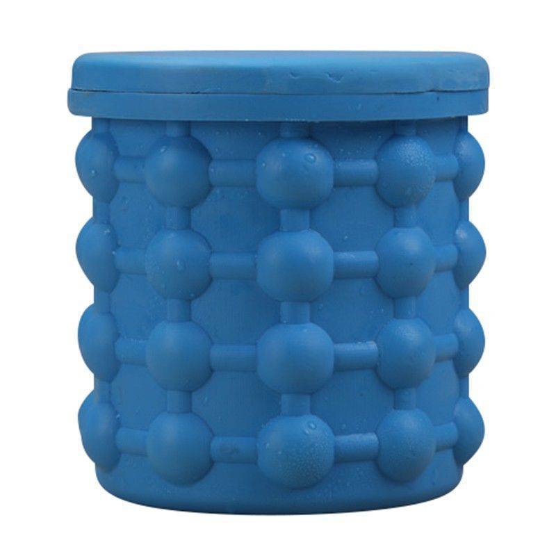 Silicone Ice Bucket With Lid And Scoop For Outdoor Picnic And Party Use