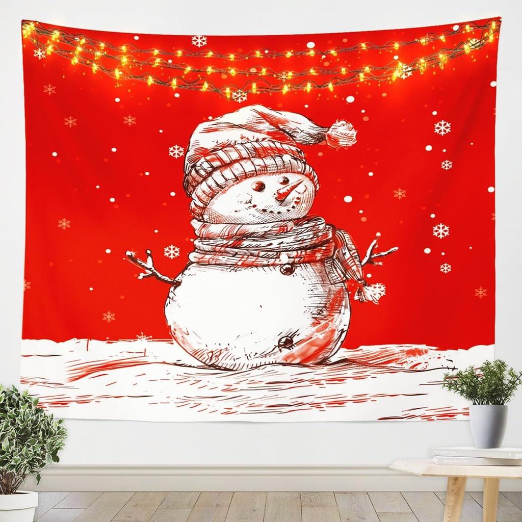 Рождественский Санта Клаус Настенный гобелен Рождественское настенное украшение Елка Настенное украшение Великолепная рождественская елка Камин Подарки