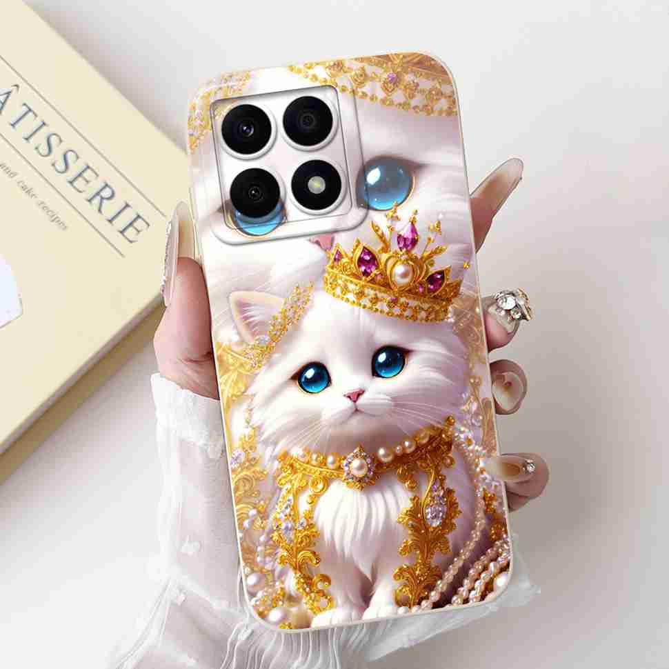 For Honor X8a 4G CRT-LX1 Case Cute Butterfly Luxury Flower Soft Silicone Cover For Huawei HonorX8a X8A CRT-LX2 6.7" Bumper Shell