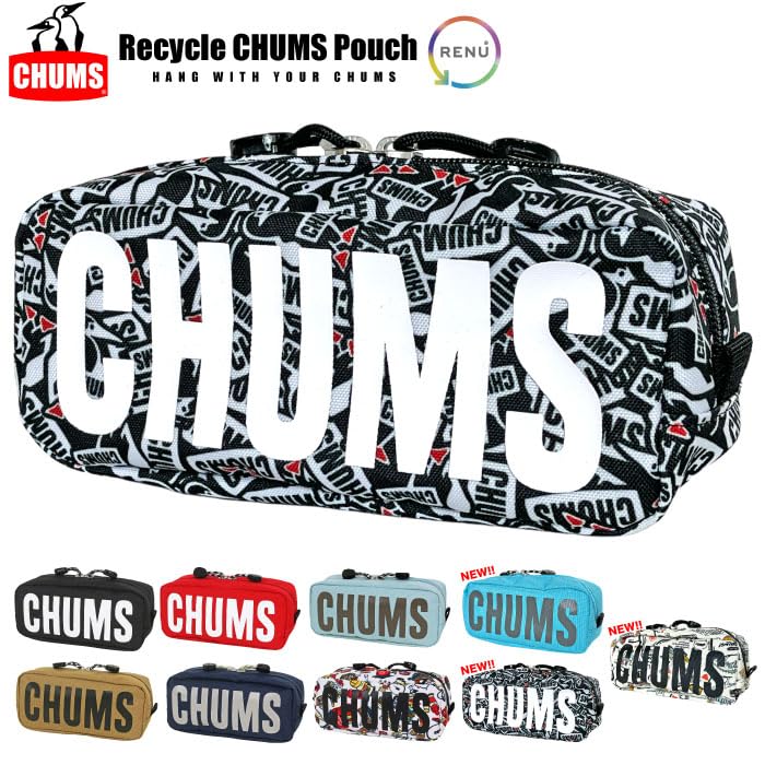 CHUMS Переработанный Chums Pouch Pen Case Косметика (Чумы) CH60-3586 (Небо А056)