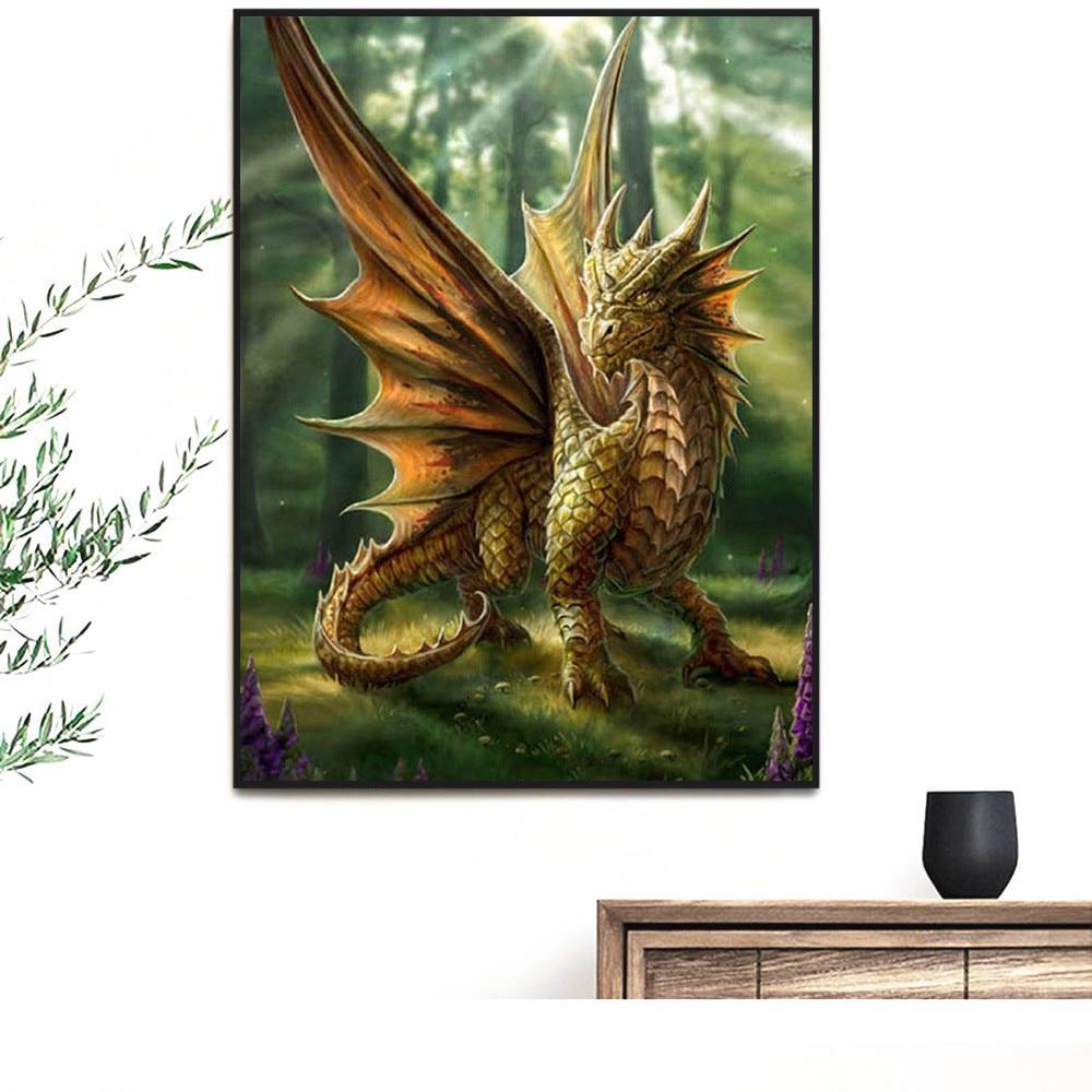 Diamond Painting Dragon Diamond Mosaic Full Display Pictures Of Rhinestone Diamond Painting