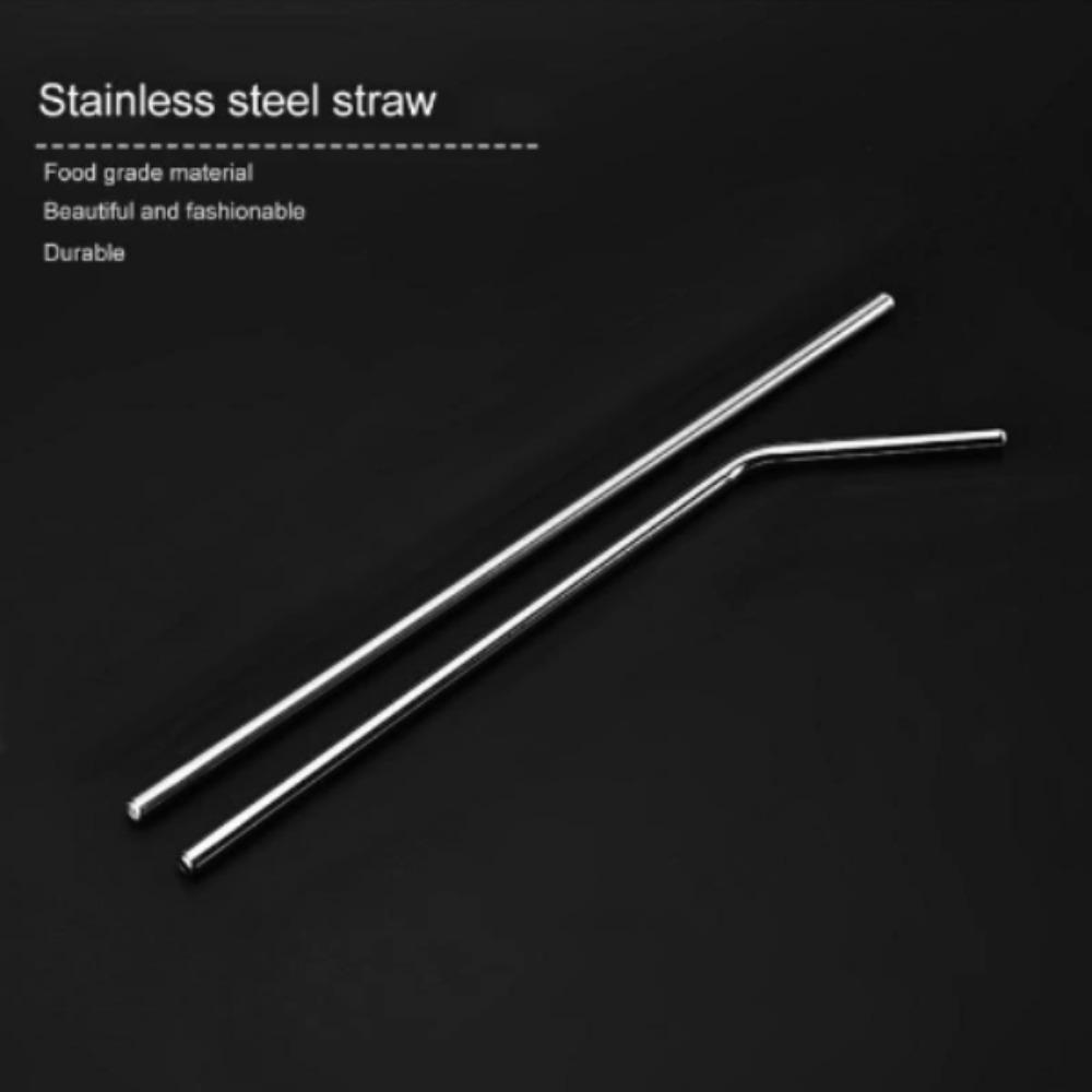 Straight Tubes Stainless Steel Straws Bends Cold Drink Tube Reusable Stir Tube