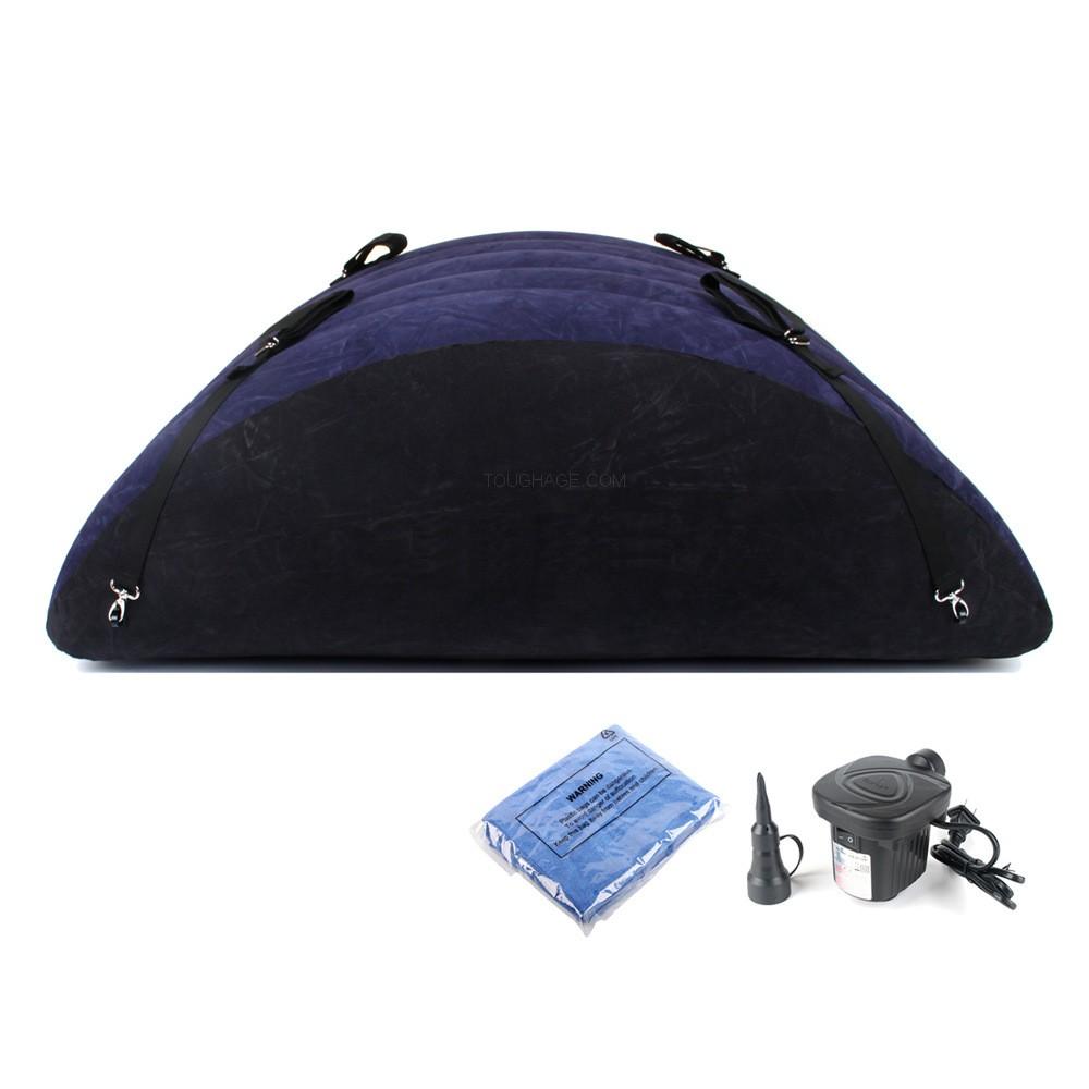 VaHppy Надувной коврик/Крыль для кровати Изогнутый качающийся Несколько сексуальных позиций 2,1 кг 100*65*35 Подарочные наручники Пары SM БДСМ-игрушки