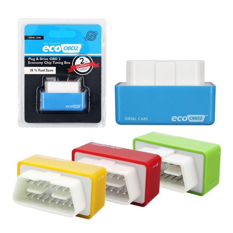 Nitro OBD2 EcoOBD2 Double ECU Chip Tuning Box NitroOBD2 Eco OBD2 For Benzine Diesel Car 15%Fuel Save More Power Torque Free Ship