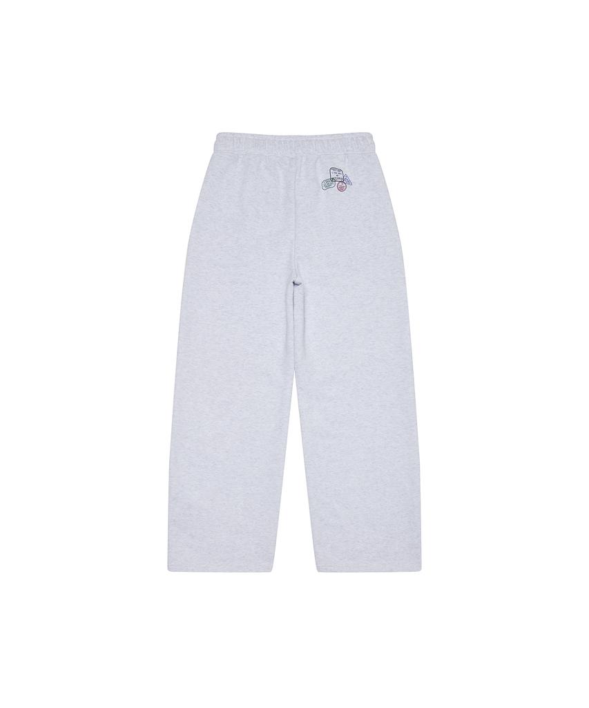 Широкие спортивные штаны Gesison Signature женские_Белые