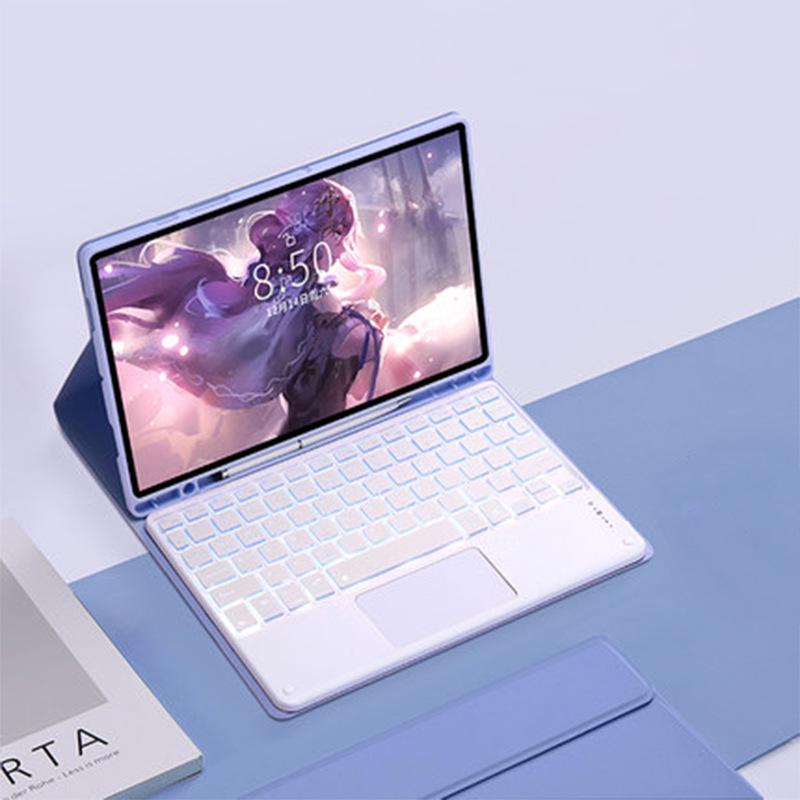 Защитный чехол для планшета Samsung A9+ с сенсорной панелью, Bluetooth-клавиатурой и слотом для стилуса