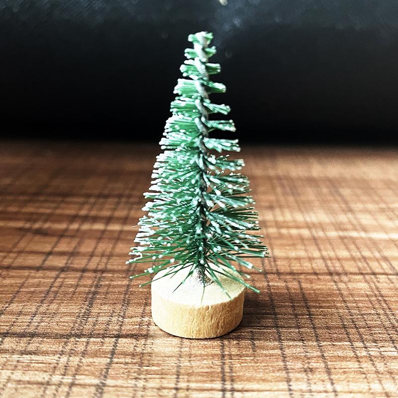 Green Snowflake Pine Needle Mini Christmas Tree - PVC Tabletop, Sizes: 10-30cm