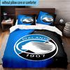 3PCS Football Atalanta League Bedding Set,Including 1pc Duvet Cover And 2pcs Pillowcases Perfect for Bedroom, Dormitory, Fan Christmas gift