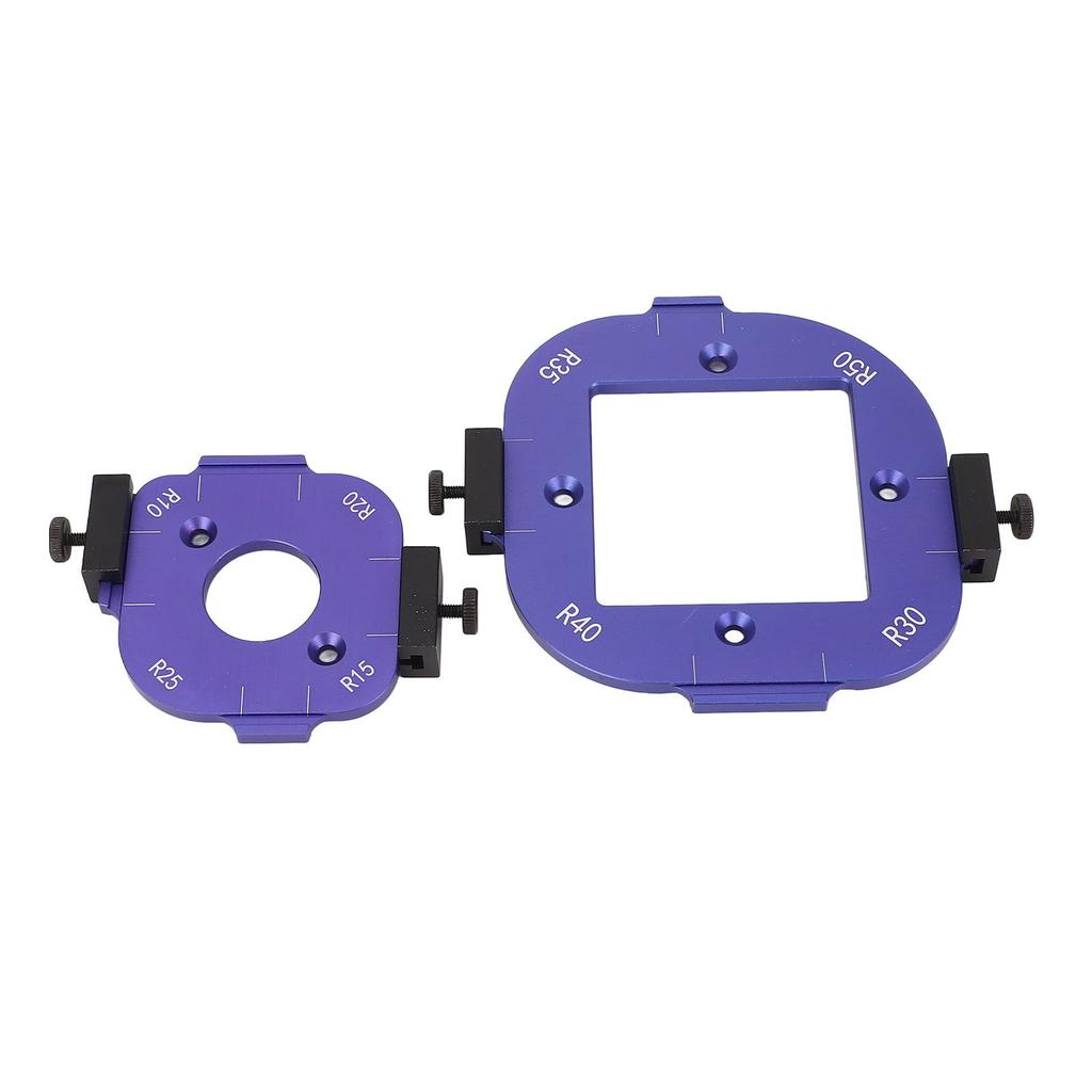 Набор угловых шаблонов с 2 фрезами, радиусный установочный кондуктор, инструменты для резки дуг по дереву R10 R15