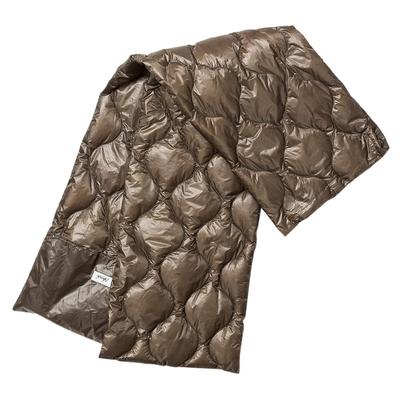 Пуховый шарф с луковичной стежкой ONION QUILT DOWN MUFFLER N1OEMCN3 MOCHA MOCHA [NANGA]