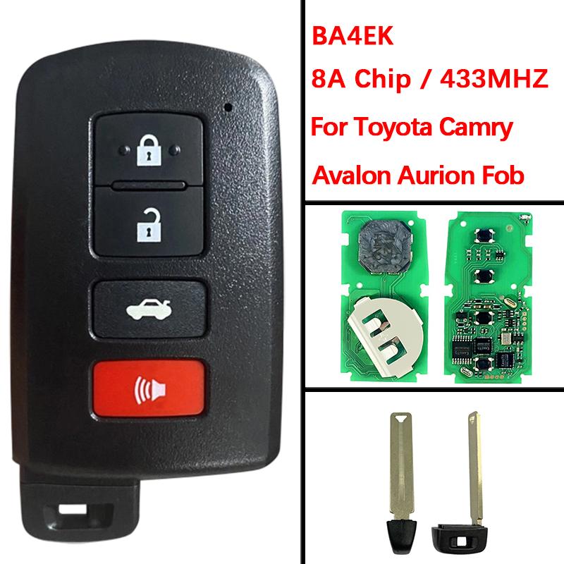 CN007088 Неоригинальный смарт-ключ с 4 кнопками BA4EK чип 8A 61E377-0010 P4 88 433,92 МГц для Toyota Camry 2012+