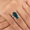 Apatite Gemstone 925 Sterling Silver Jewelry Handmade Engagement Ring For Women RR-39-1