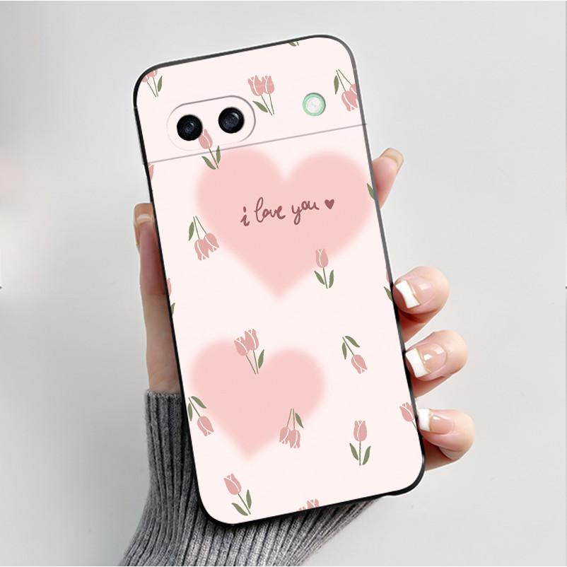 Luxury Fashion Butterfly Flower Silicone Soft Phone Case For Google Pixel 8A 7A 6A Thin Slim Back Cover Shell Shockproof Cases