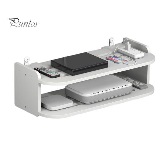 Настенная полка, маршрутизатор, органайзер для удлинителя, двухслойная конструкция, прочная несущая способность, простая установка, плавающая стойка, настенный держатель