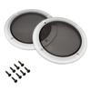 Negs-S Speaker Grill, Speaker Cover, Car, Speaker, Universal Use, Set of 2, Includes 8 Mounting Screws, 7.5 Inches, Silver