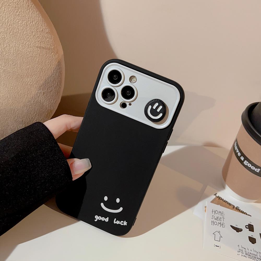 Трехмерный Смайлик Подходит для чехла для мобильного телефона Apple IPhone 14 13promax Защита от падения 11 Корейский 15 Мультяшный 12 Всесторонний 16