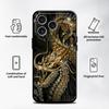 Чехол 'Тигр и Дракон' для Apple iPhone 17 Pro Max 13 11 12 Air XR XS MAX 16 14 15 Pro 7 8 Чехол для телефона