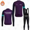 New PNS Fleece Suit Winter Cycling Suit Long Sleeve Strap Pants Road Bike Mountain Bike Outdoor