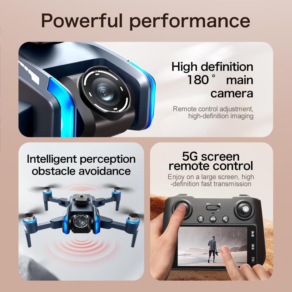 XT808 Max GPS Drone With 1080P HD Camera Brushless Motor 5G WiFi Obstacle Avoidance Large Screen Aerial Photography Outdoor Toys