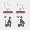 Foot Stool Anti-Slip Design Widened Base Bathroom Safety Stool Squat Position Aid for Toilet Pregnancy Kids
