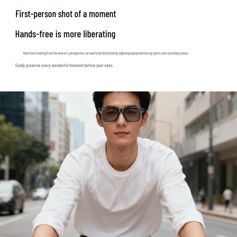 AI Smart Glasses: Voice-Controlled, Color Changing, Translation, Photo & Video Capable